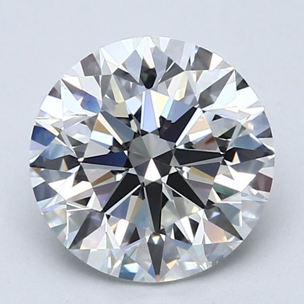 2.5 Carat Natural Diamond - Round - 2.51 - F - VS2 - Diamonds By Rothschild