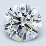 2.5 Carat Natural Diamond - Round - 2.51 - F - VS2 - Diamonds By Rothschild