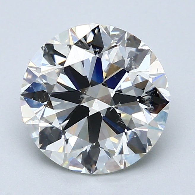 2.5 Carat Natural Diamond - Round - 2.52 - I - SI2 - Diamonds By Rothschild