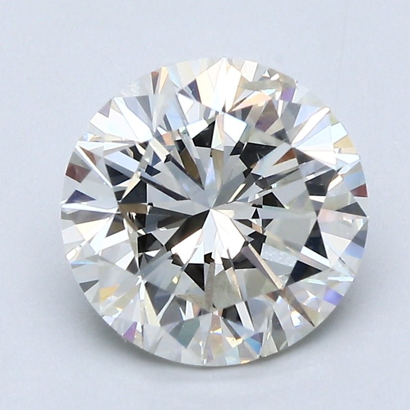 2.5 Carat Natural Diamond - Round - 2.52 - J - SI2 - Diamonds By Rothschild