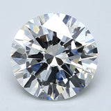 2.5 Carat Natural Diamond - Round - 2.7 - H - VVS2 - Diamonds By Rothschild