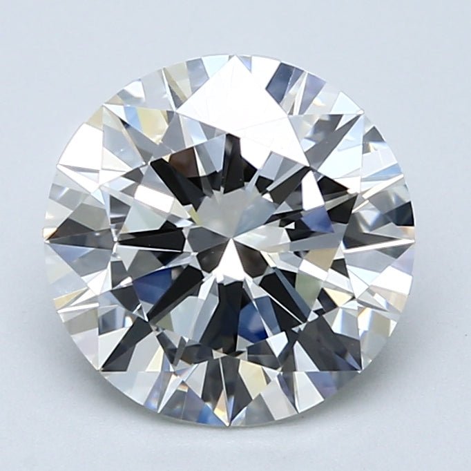 2.5 Carat Natural Diamond - Round - 2.7 - H - VVS2 - Diamonds By Rothschild