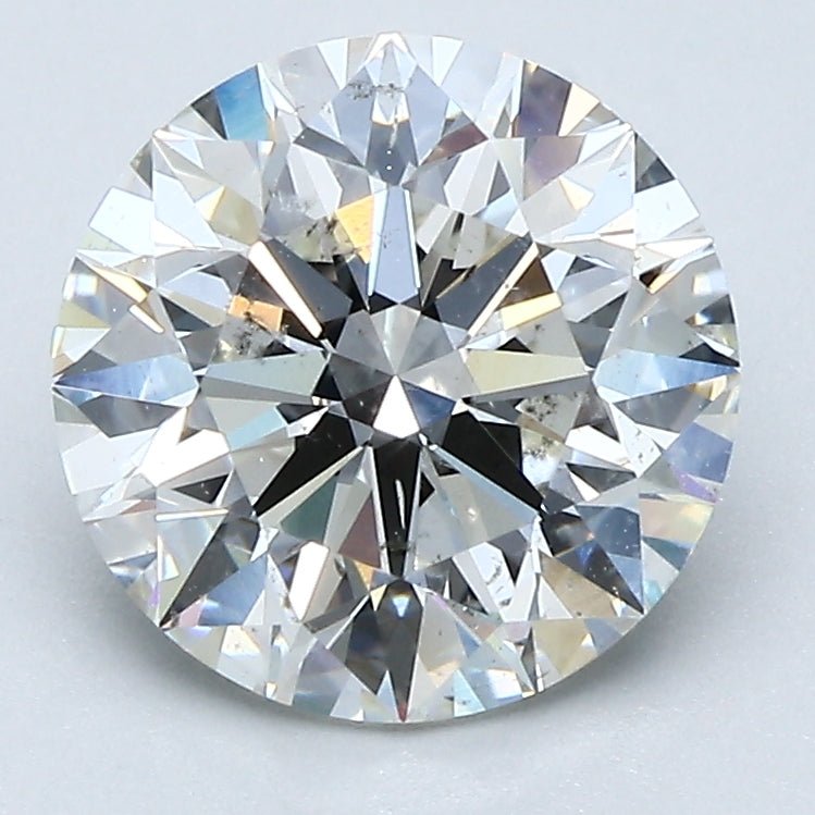 2.5 Carat Natural Diamond - Round - 2.7 - I - SI2 - Diamonds By Rothschild