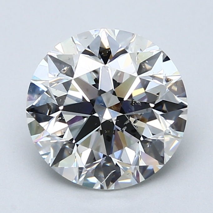 2.5 Carat Natural Diamond - Round - 2.71 - F - SI2 - Diamonds By Rothschild