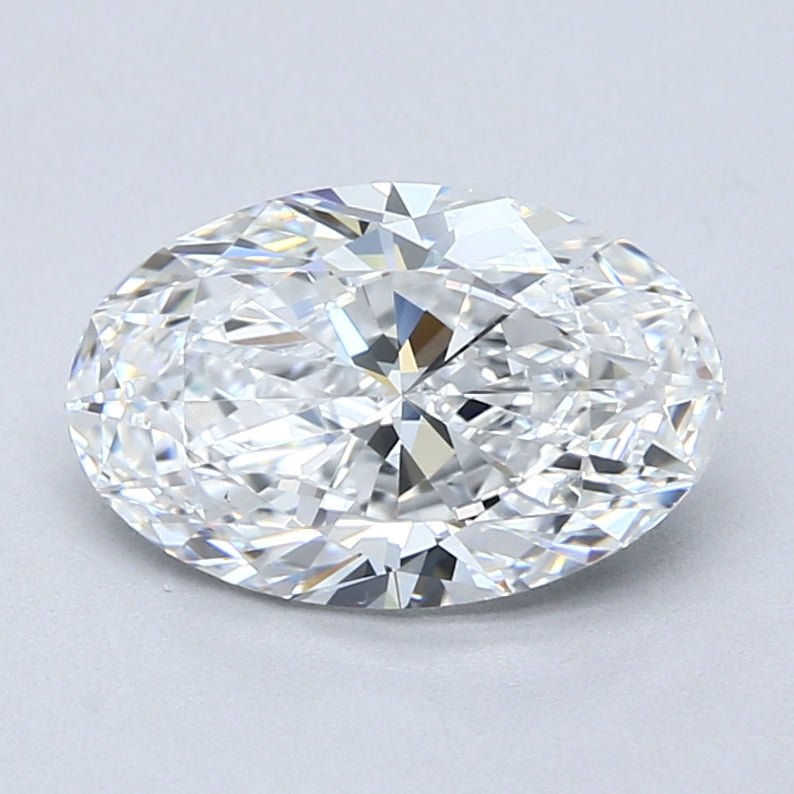 2.5 Carat Oval Cut Natural Diamond - D VS2 - 2.5ct - EX Cut Grade - Diamonds By Rothschild