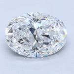 2.5 Carat Oval Cut Natural Diamond - E SI1 - 2.7ct - G Cut Grade - Diamonds By Rothschild