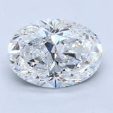2.5 Carat Oval Cut Natural Diamond - E SI1 - 2.7ct - G Cut Grade - Diamonds By Rothschild