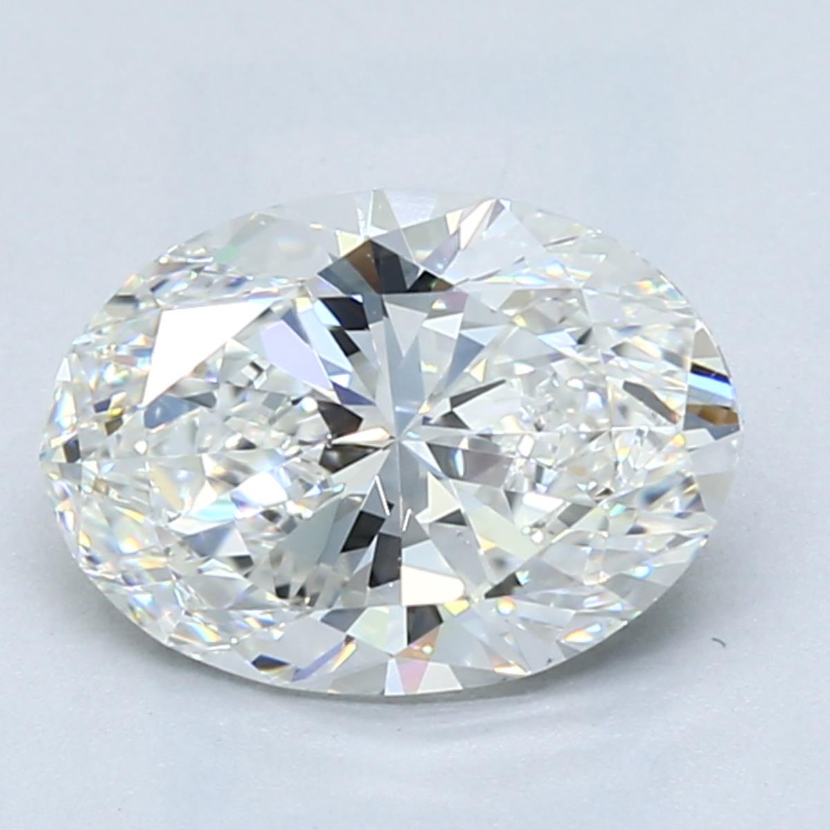 2.5 Carat Oval Cut Natural Diamond - G VS2 - 2.5ct - VG Symmetry Grade - Diamonds By Rothschild
