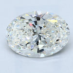 2.5 Carat Oval Cut Natural Diamond - H VS2 - 2.61ct - EX Symmetry Grade - Diamonds By Rothschild