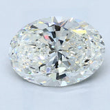 2.5 Carat Oval Cut Natural Diamond - H VS2 - 2.61ct - EX Symmetry Grade - Diamonds By Rothschild