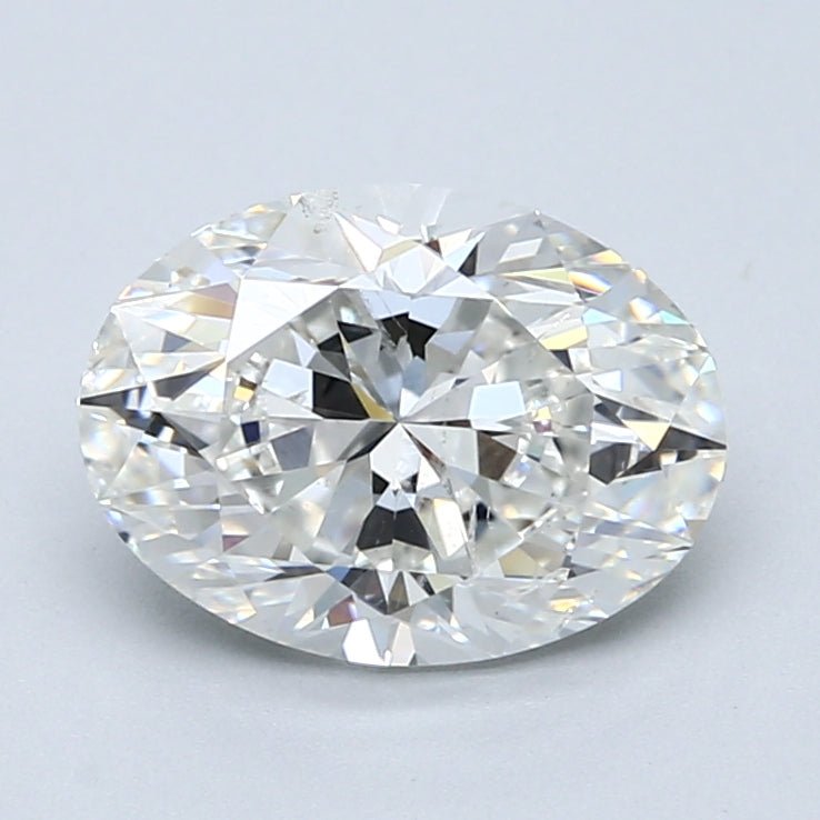 2.5 Carat OVAL - Natural Diamond - 2.43 - G - SI2 - VG - EX - EX - Diamonds By Rothschild