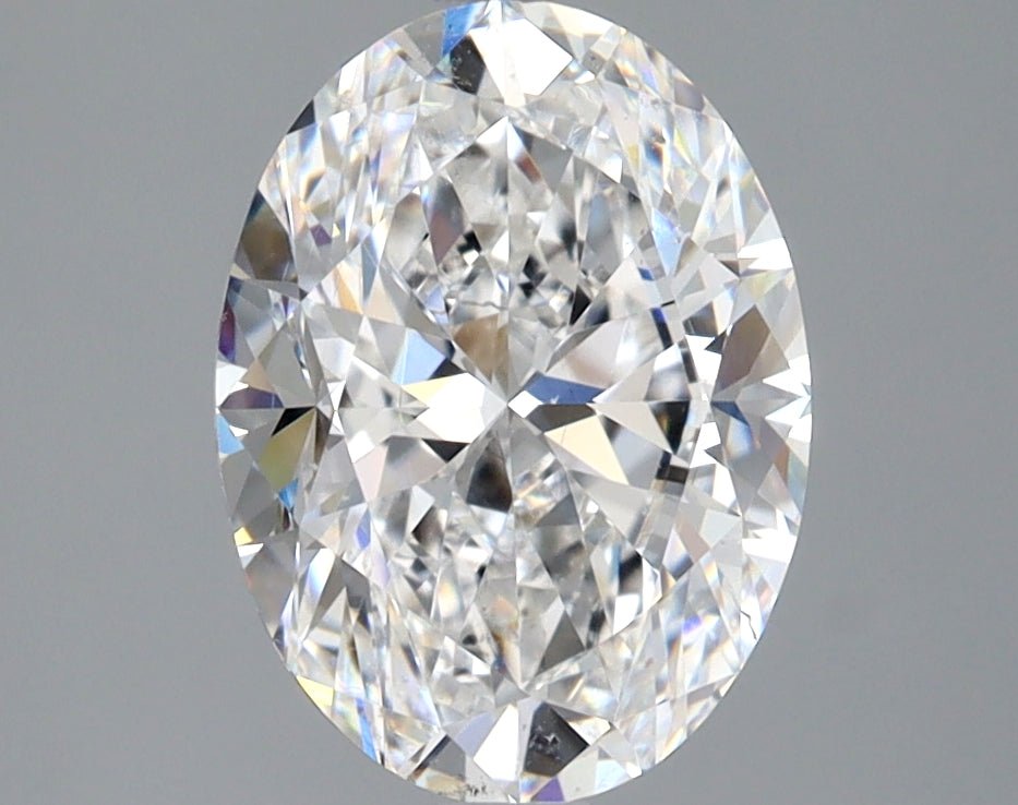 2.5 Carat Oval - Natural Diamond - 2.5 - D - SI1 - EX - EX - Diamonds By Rothschild
