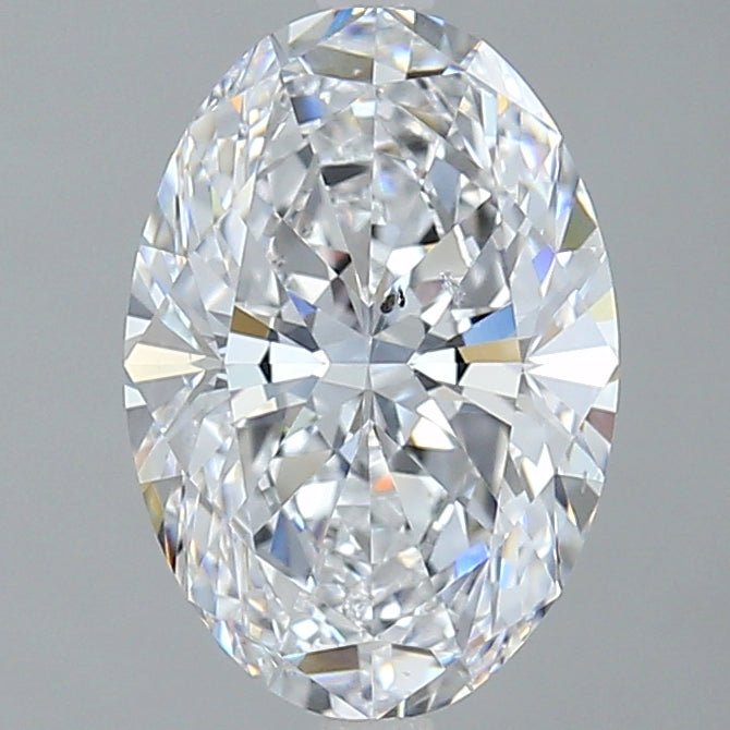 2.5 Carat Oval - Natural Diamond - 2.5 - D - SI1 - EX - EX - VG - Diamonds By Rothschild