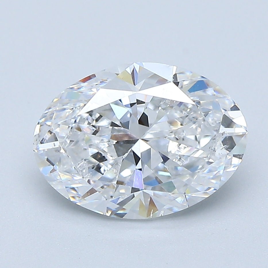 2.5 Carat Oval - Natural Diamond - 2.5 - D - SI1 - EX - VG - Diamonds By Rothschild