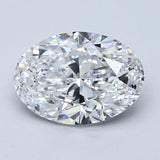 2.5 Carat Oval - Natural Diamond - 2.5 - D - SI2 - VG - EX - EX - Diamonds By Rothschild