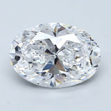 2.5 Carat Oval - Natural Diamond - 2.5 - D - VS2 - VG - EX - EX - Diamonds By Rothschild