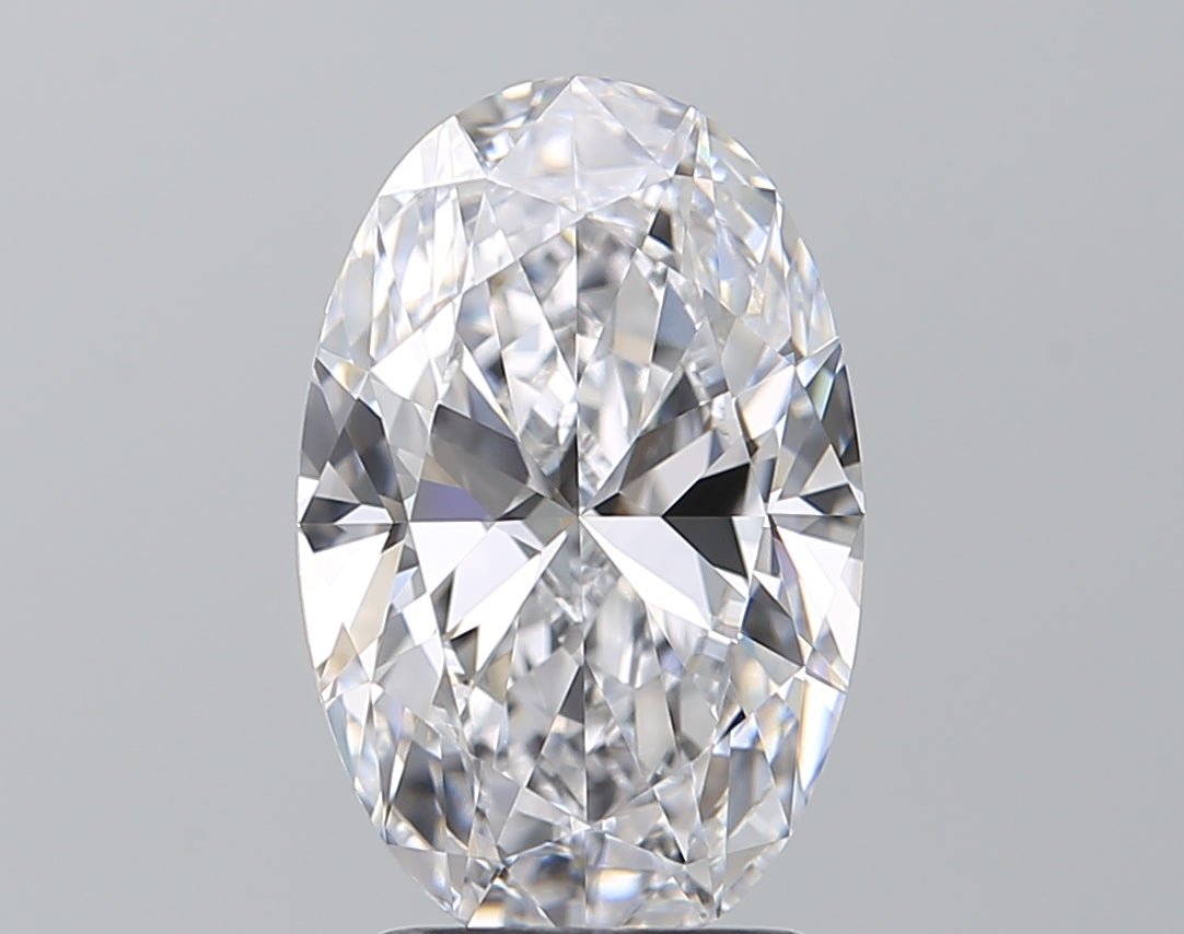 2.5 Carat Oval - Natural Diamond - 2.5 - D - VVS1 - VG - EX - EX - Diamonds By Rothschild