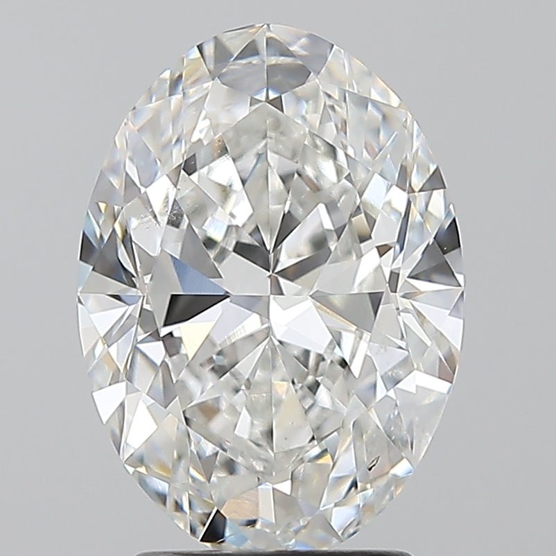 2.5 Carat Oval - Natural Diamond - 2.5 - F - SI1 - VG - EX - VG - Diamonds By Rothschild
