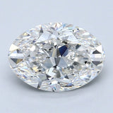 2.5 Carat Oval - Natural Diamond - 2.5 - G - SI1 - VG - EX - EX - Diamonds By Rothschild