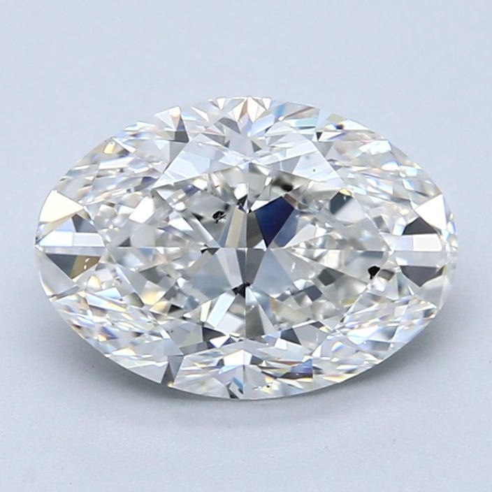 2.5 Carat Oval - Natural Diamond - 2.5 - G - SI1 - VG - EX - EX - Diamonds By Rothschild