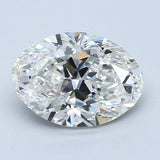 2.5 Carat Oval - Natural Diamond - 2.5 - G - SI2 - VG - EX - EX - Diamonds By Rothschild