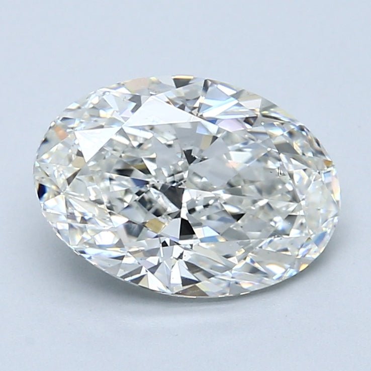 2.5 Carat Oval - Natural Diamond - 2.5 - H - SI1 - VG - EX - EX - Diamonds By Rothschild