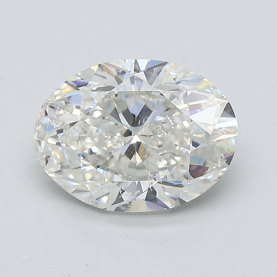 2.5 Carat Oval - Natural Diamond - 2.5 - H - SI2 - VG - EX - EX - Diamonds By Rothschild