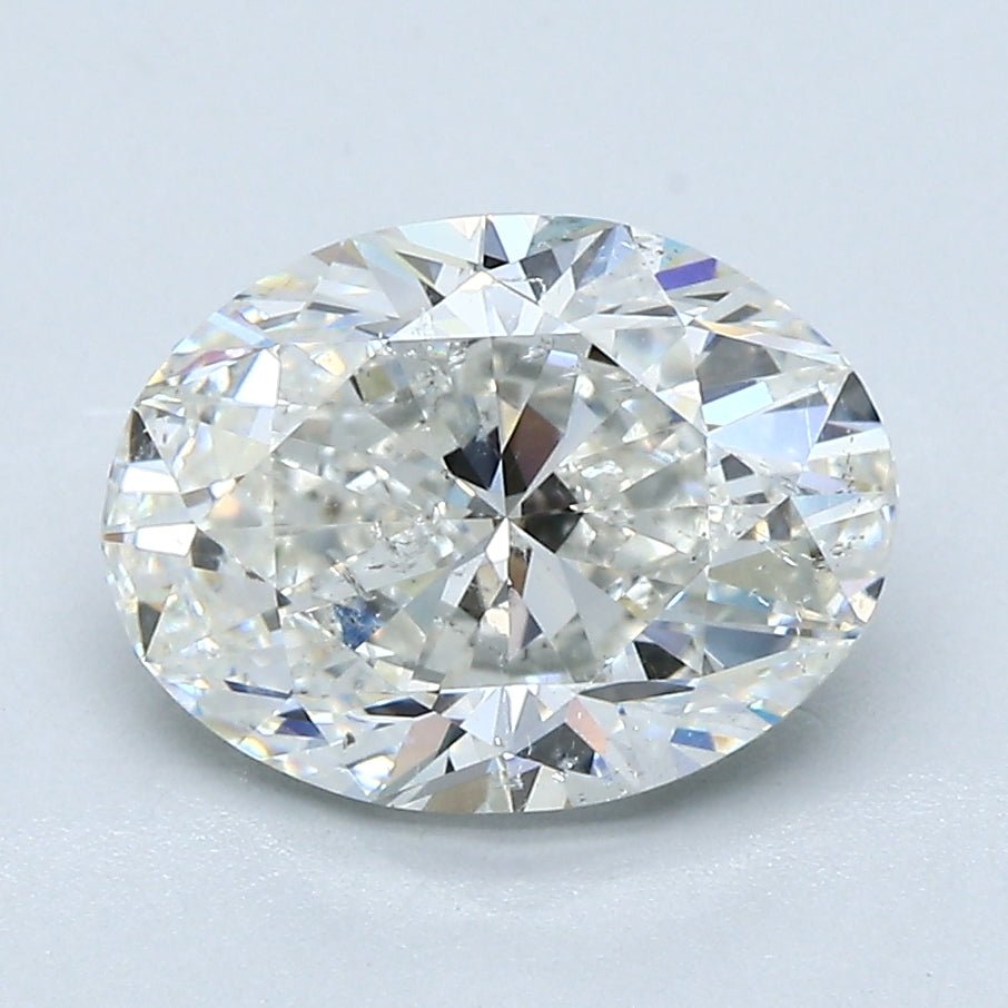 2.5 Carat Oval - Natural Diamond - 2.5 - H - SI2 - VG - EX - EX - Diamonds By Rothschild