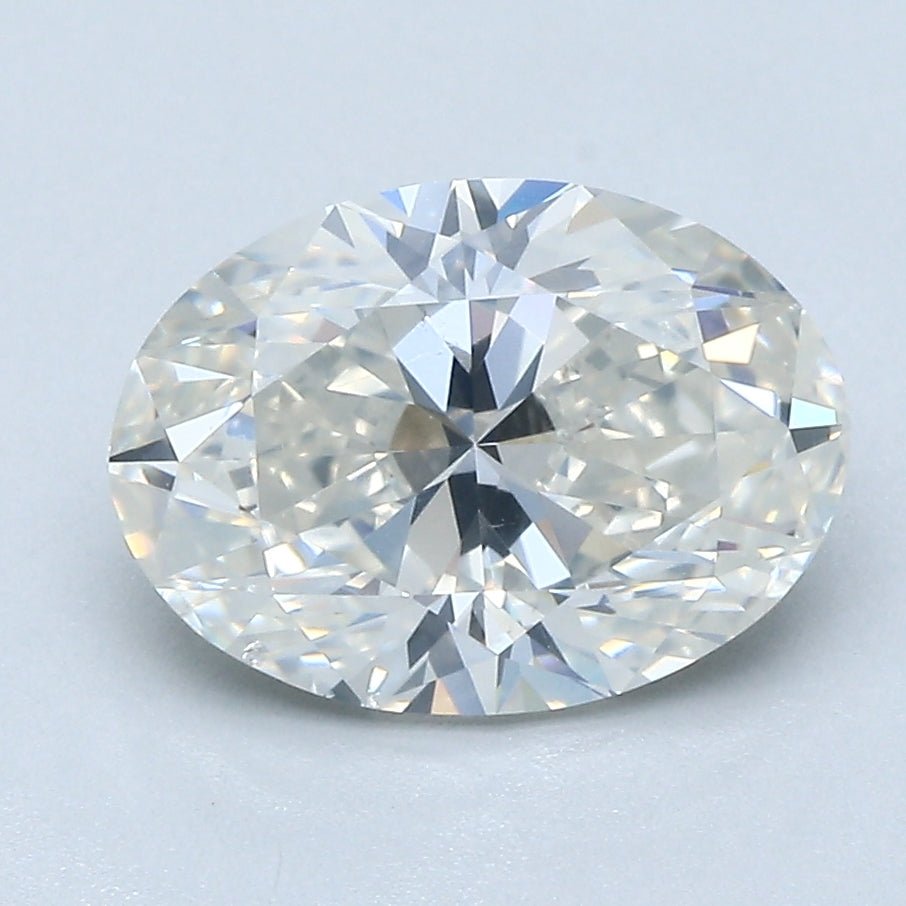 2.5 Carat Oval - Natural Diamond - 2.5 - H - SI2 - VG - EX - VG - Diamonds By Rothschild