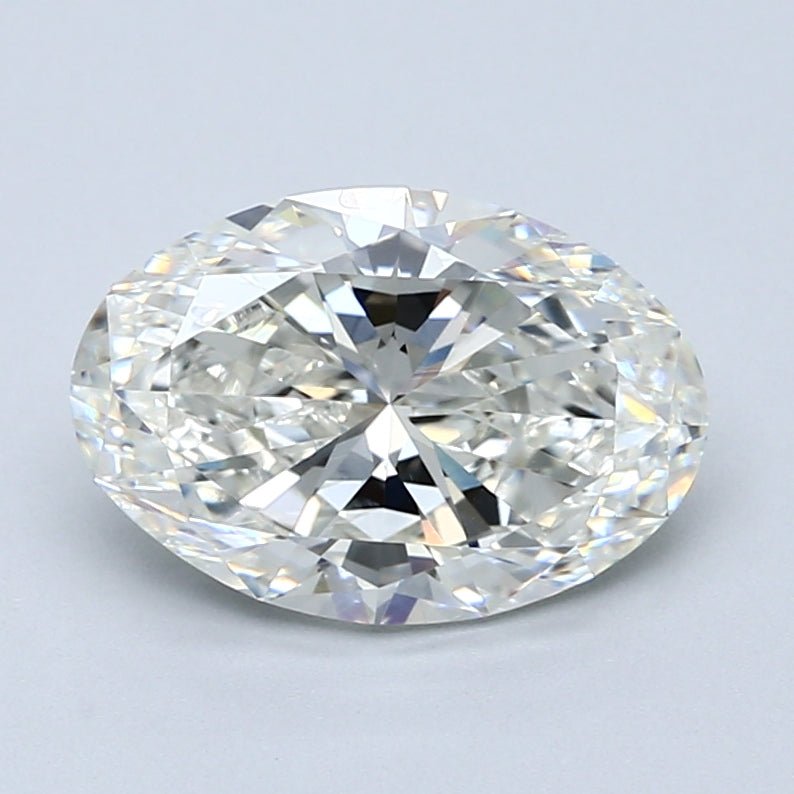 2.5 Carat Oval - Natural Diamond - 2.5 - I - SI2 - VG - EX - EX - Diamonds By Rothschild