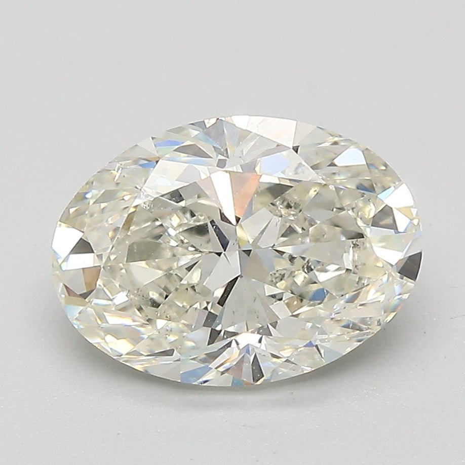 2.5 Carat Oval - Natural Diamond - 2.5 - J - SI2 - EX - EX - Diamonds By Rothschild