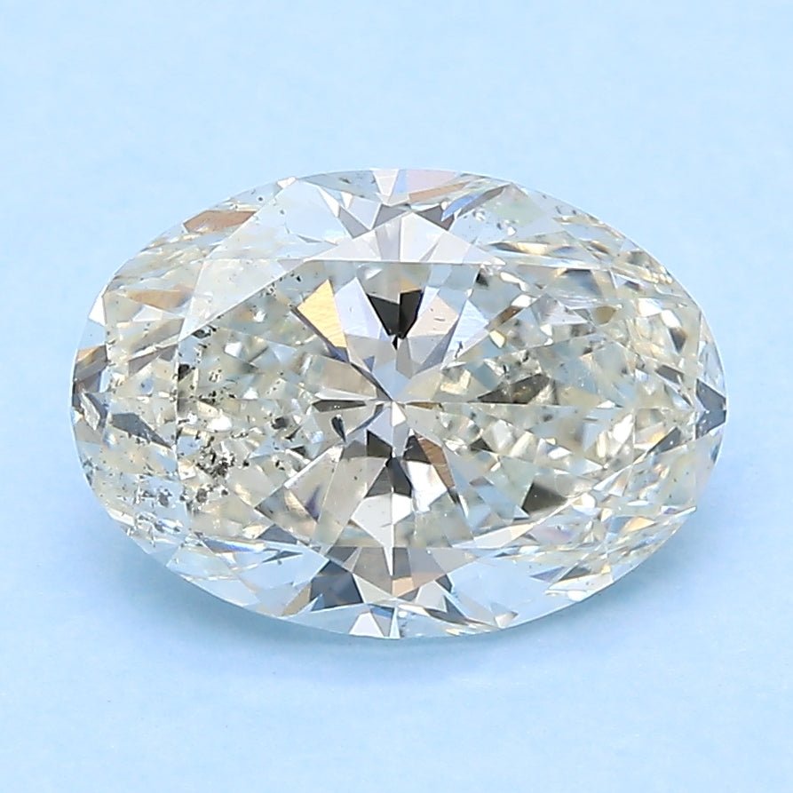 2.5 Carat Oval - Natural Diamond - 2.5 - J - SI2 - VG - EX - EX - Diamonds By Rothschild