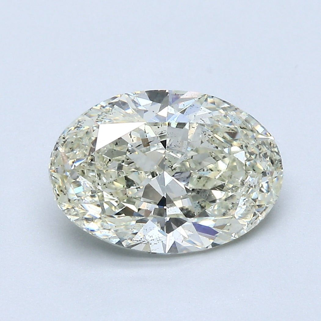 2.5 Carat Oval - Natural Diamond - 2.5 - L - SI2 - VG - EX - VG - Diamonds By Rothschild