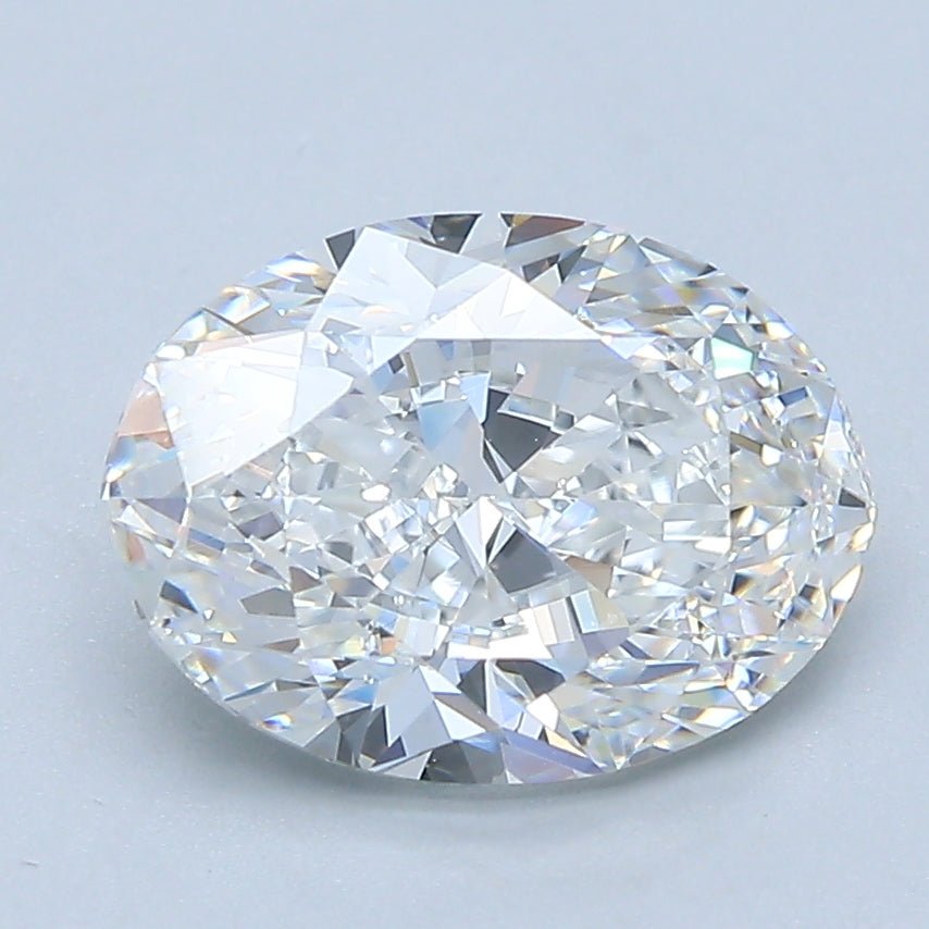 2.5 Carat Oval - Natural Diamond - 2.51 - D - SI1 - EX - VG - Diamonds By Rothschild