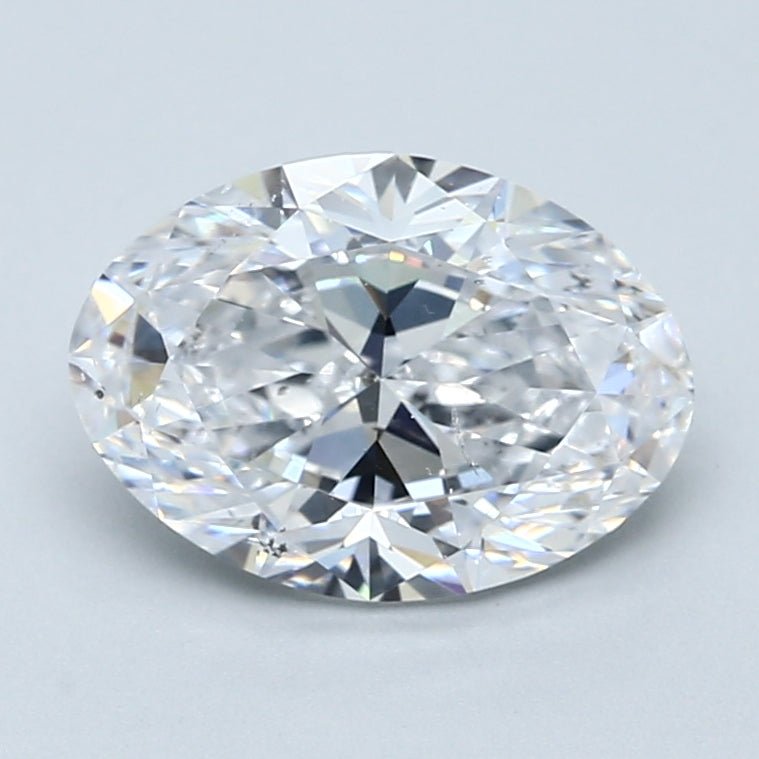 2.5 Carat Oval - Natural Diamond - 2.51 - D - SI2 - VG - EX - EX - Diamonds By Rothschild