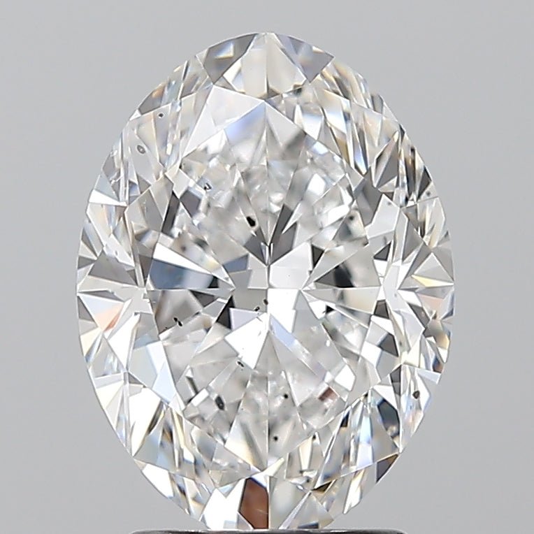 2.5 Carat Oval - Natural Diamond - 2.51 - E - SI2 - VG - EX - VG - Diamonds By Rothschild