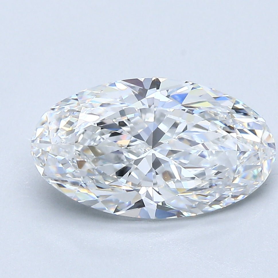 2.5 Carat Oval - Natural Diamond - 2.51 - E - VVS1 - VG - EX - VG - Diamonds By Rothschild