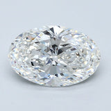 2.5 Carat OVAL - Natural Diamond - 2.51 - F - SI1 - VG - EX - VG - Diamonds By Rothschild