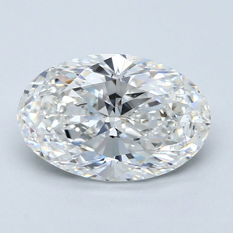 2.5 Carat OVAL - Natural Diamond - 2.51 - F - SI1 - VG - EX - VG - Diamonds By Rothschild