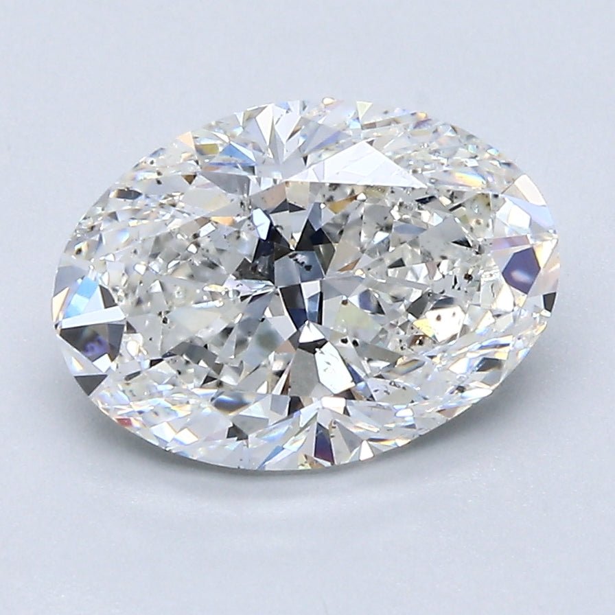 2.5 Carat Oval - Natural Diamond - 2.51 - F - SI2 - G - EX - EX - Diamonds By Rothschild
