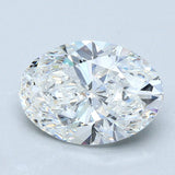 2.5 Carat Oval - Natural Diamond - 2.51 - F - SI2 - VG - EX - EX - Diamonds By Rothschild