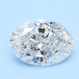 2.5 Carat Oval - Natural Diamond - 2.51 - F - SI2 - VG - EX - EX - Diamonds By Rothschild