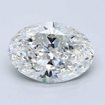2.5 Carat Oval - Natural Diamond - 2.51 - F - SI2 - VG - EX - EX - Diamonds By Rothschild