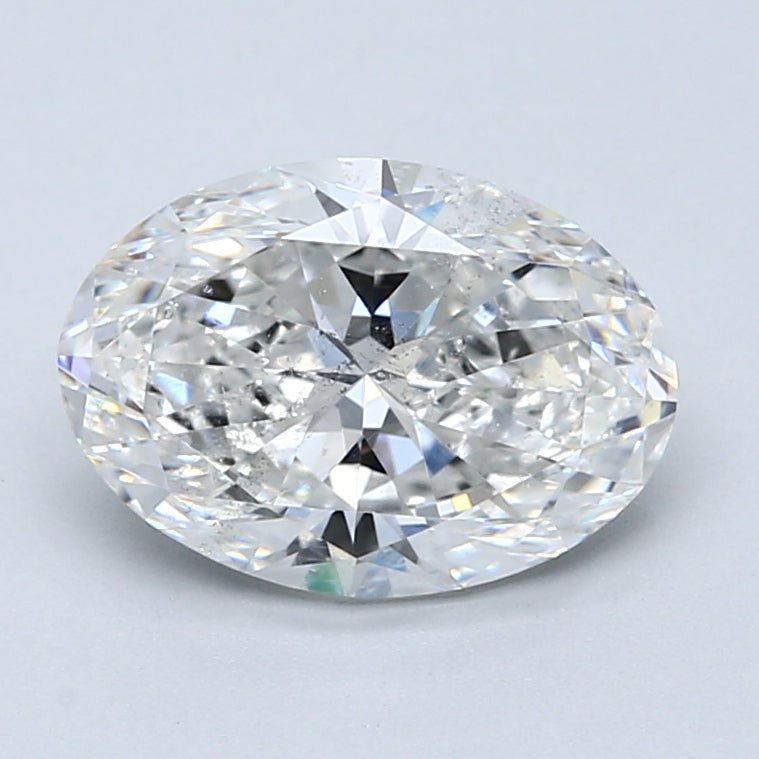2.5 Carat Oval - Natural Diamond - 2.51 - F - SI2 - VG - EX - EX - Diamonds By Rothschild