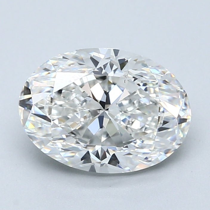2.5 Carat OVAL - Natural Diamond - 2.51 - F - VS2 - VG - EX - EX - Diamonds By Rothschild