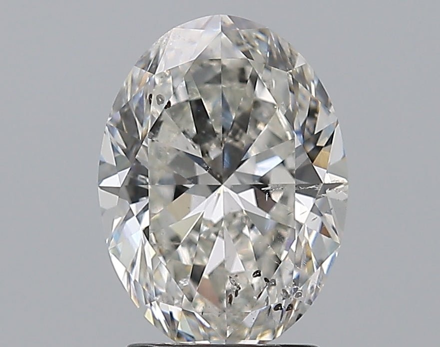 2.5 Carat Oval - Natural Diamond - 2.51 - G - SI2 - VG - EX - EX - Diamonds By Rothschild