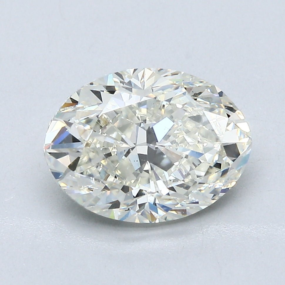 2.5 Carat Oval - Natural Diamond - 2.51 - I - SI1 - EX - EX - Diamonds By Rothschild