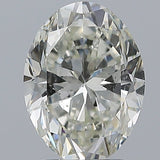 2.5 Carat Oval - Natural Diamond - 2.51 - I - Slightly Included - VG - EX - EX - Diamonds By Rothschild