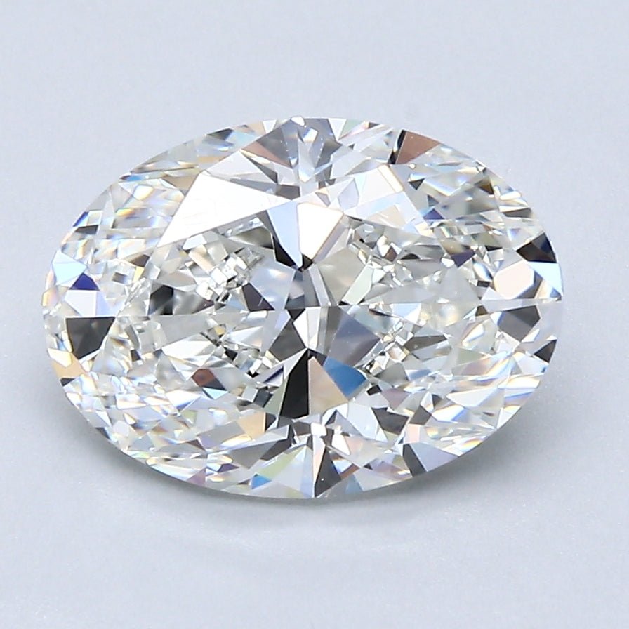 2.5 Carat Oval - Natural Diamond - 2.52 - G - VVS2 - EX - VG - Diamonds By Rothschild