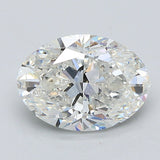 2.5 Carat Oval - Natural Diamond - 2.52 - H - SI2 - EX - EX - Diamonds By Rothschild